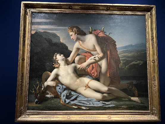ルーブル美術館展　愛を描く_4　クロードマリー・デュビュッフ作　『アポロンとキュパリッソス』