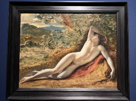 ルーブル美術館展　愛を描く_6　アンヌルイ・ジロデ・ド・ルシートリオゾン作　『エンディミオンの眠り』