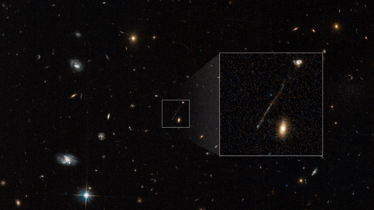 超音速の「見えない」ブラックホールが銀河間空間を進行中1