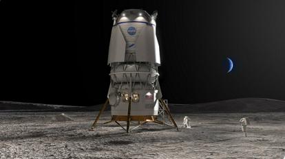 ベゾス氏の宇宙企業が有人月面着陸機