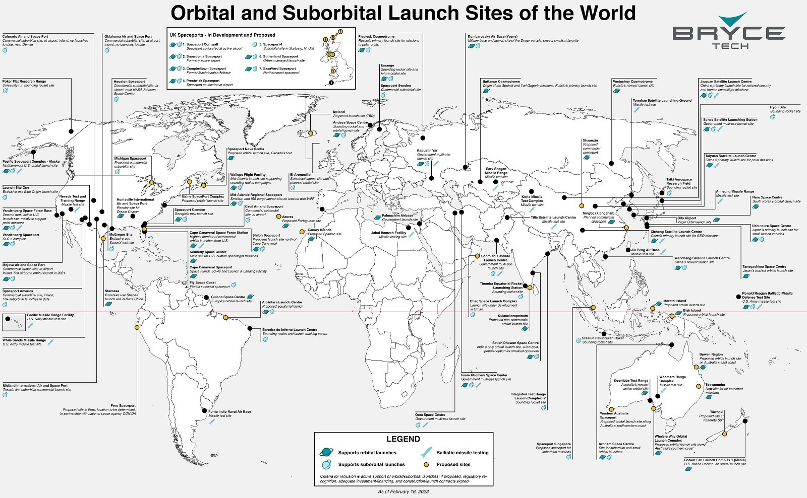 All of the World’s Spaceports on One Map