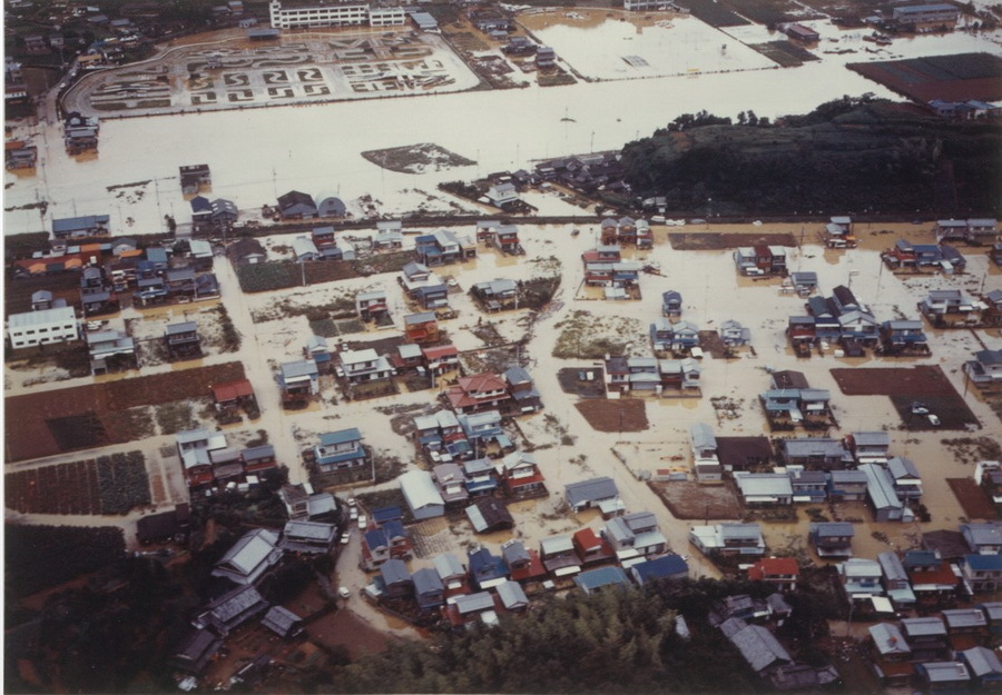 昭和50年8月水害いの町枝川地区2