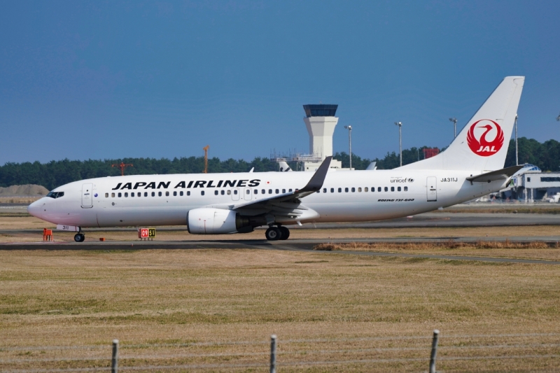 hiroの部屋 宮崎ブーゲンビリア空港 宮崎市 Miyazaki Bougainvillea Airport Japan Airlines Boeing 737-846 JA311J