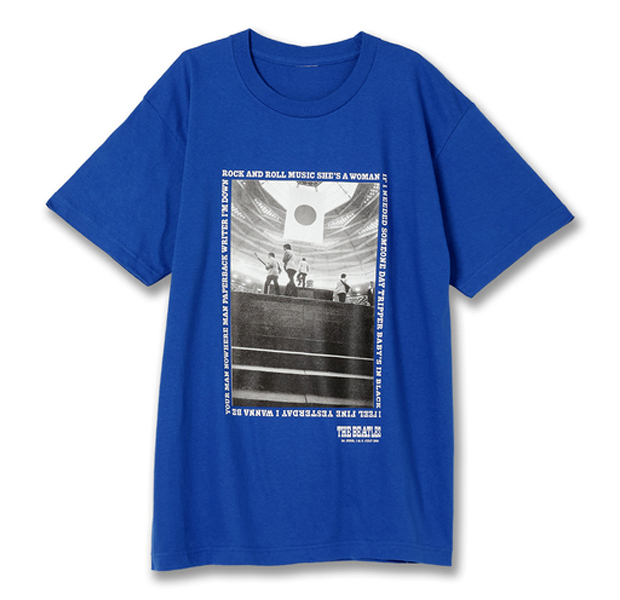 The Beatles Live In Japan 1966 Photo S/S Tee （Blue）